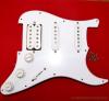 STRATOCASTER ELECTRIC GUITAR PICKGUARD HSS WHITE LOADED WHITE PARTS